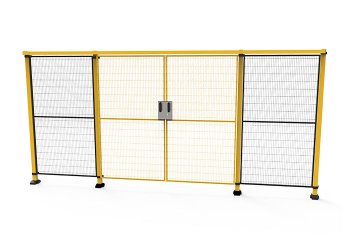 钩锁双开推拉门